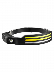 Фонарь налобный с датчиком движения гибкий, фонарик аккумуляторный Следопыт ST-FLG15